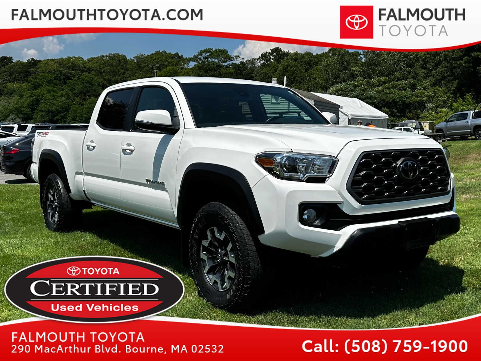 Certified Pre-Owned 2022 Toyota Tacoma TRD Off-Road Long Bed 4x4 Truck - Falmouth Toyota of Bourne, MA - Cape Cod